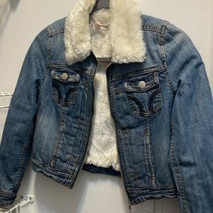 Vintage Havannah fur lined Jean jacket